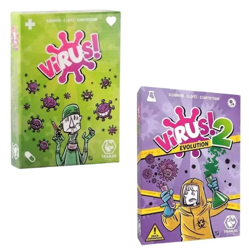 In der spanischen Version In englischer Virus-Kartenspiel Das ansteckende Virus 2 Karte Richtige Version Partyspiel für lustige Familienspiele
