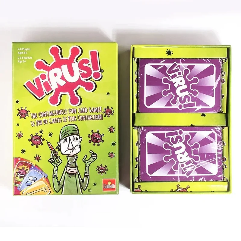 In der spanischen Version In englischer Virus-Kartenspiel Das ansteckende Virus 2 Karte Richtige Version Partyspiel für lustige Familienspiele