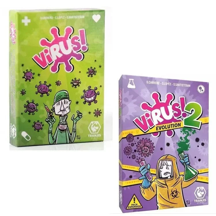 In der spanischen Version In englischer Virus-Kartenspiel Das ansteckende Virus 2 Karte Richtige Version Partyspiel für lustige Familienspiele