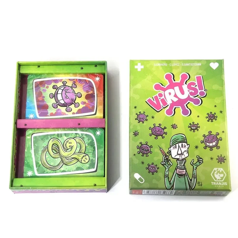 In der spanischen Version In englischer Virus-Kartenspiel Das ansteckende Virus 2 Karte Richtige Version Partyspiel für lustige Familienspiele