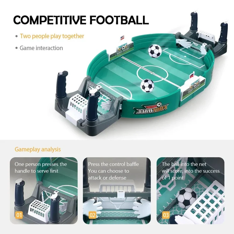 Tischfußball, Brettspiel, Spielspielzeug für Familienfeiern, Tischfußball, Spielball, Fußballspielzeug, interaktives Eltern-Kind-Fußball