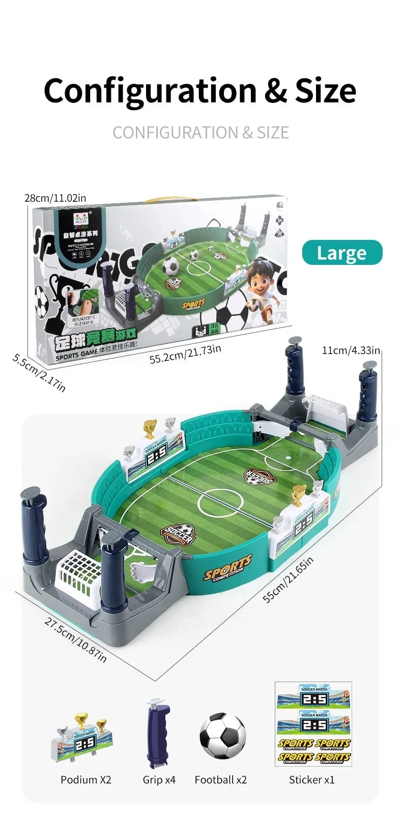 Tischfußball, Brettspiel, Spielspielzeug für Familienfeiern, Tischfußball, Spielball, Fußballspielzeug, interaktives Eltern-Kind-Fußball