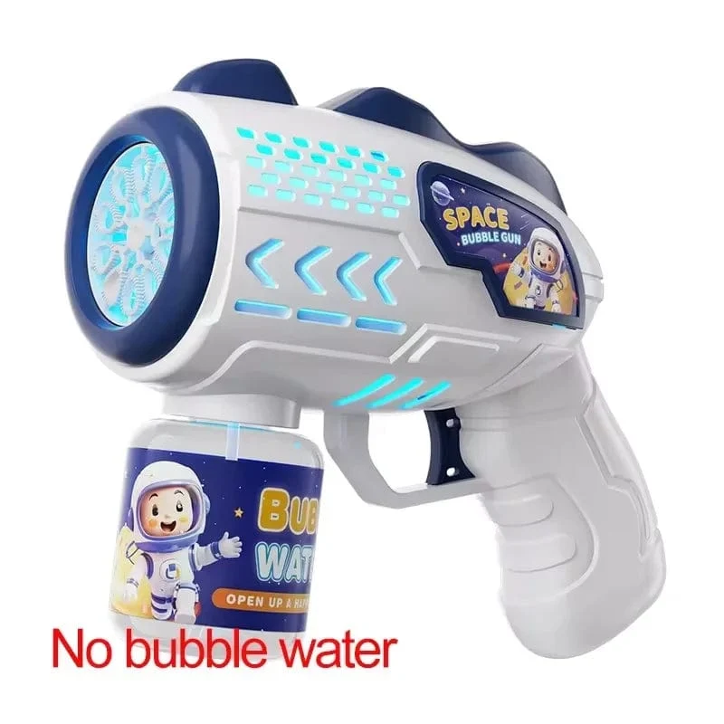 Astronaut Elektrische Seifenblasenpistole Kinderspielzeug Seifenblasenmaschine Automatische Seifenblase mit Licht Sommer Partyspiele im Freien Kindergeschenk