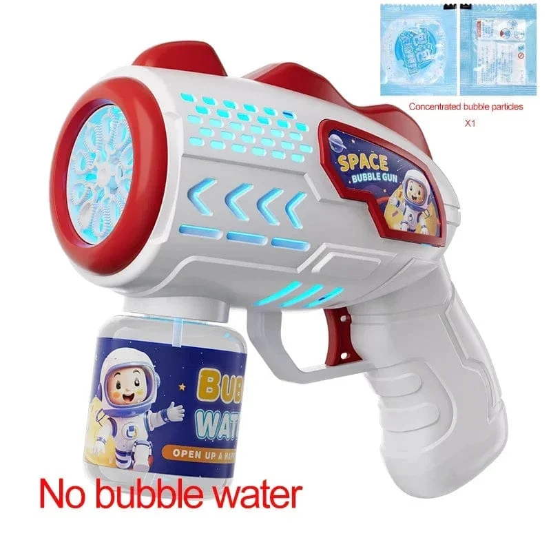 Astronaut Elektrische Seifenblasenpistole Kinderspielzeug Seifenblasenmaschine Automatische Seifenblase mit Licht Sommer Partyspiele im Freien Kindergeschenk