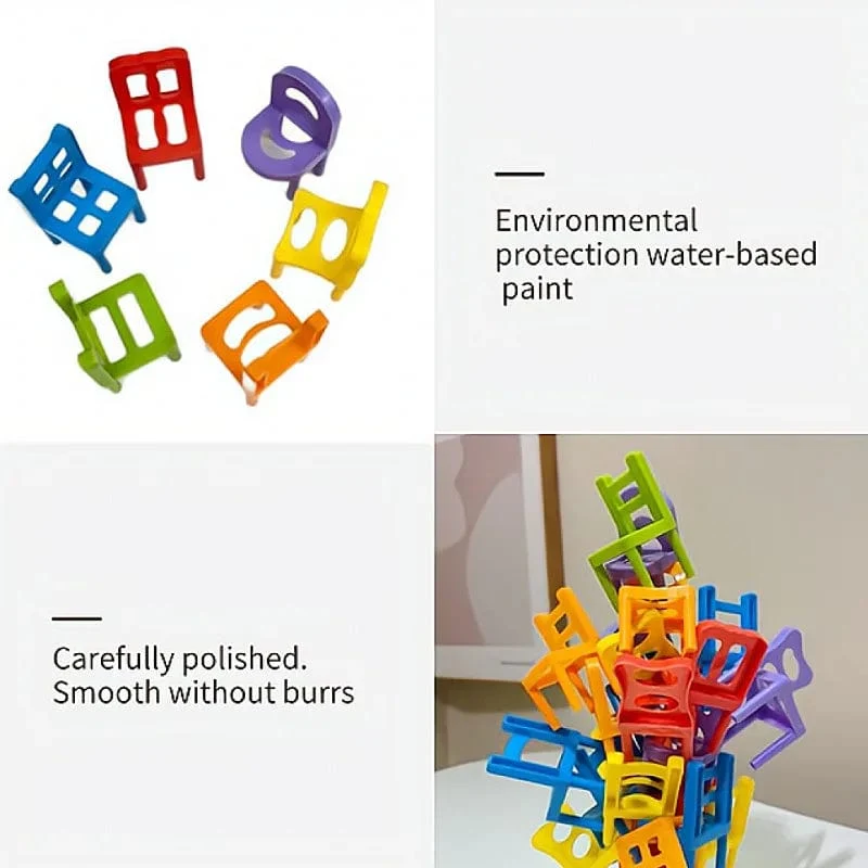 24-42 stück kinder puzzle klappstuhl spielzeug eltern-kind-interaktives spiel für kinder stuhl stapel party spiel juego social spiele