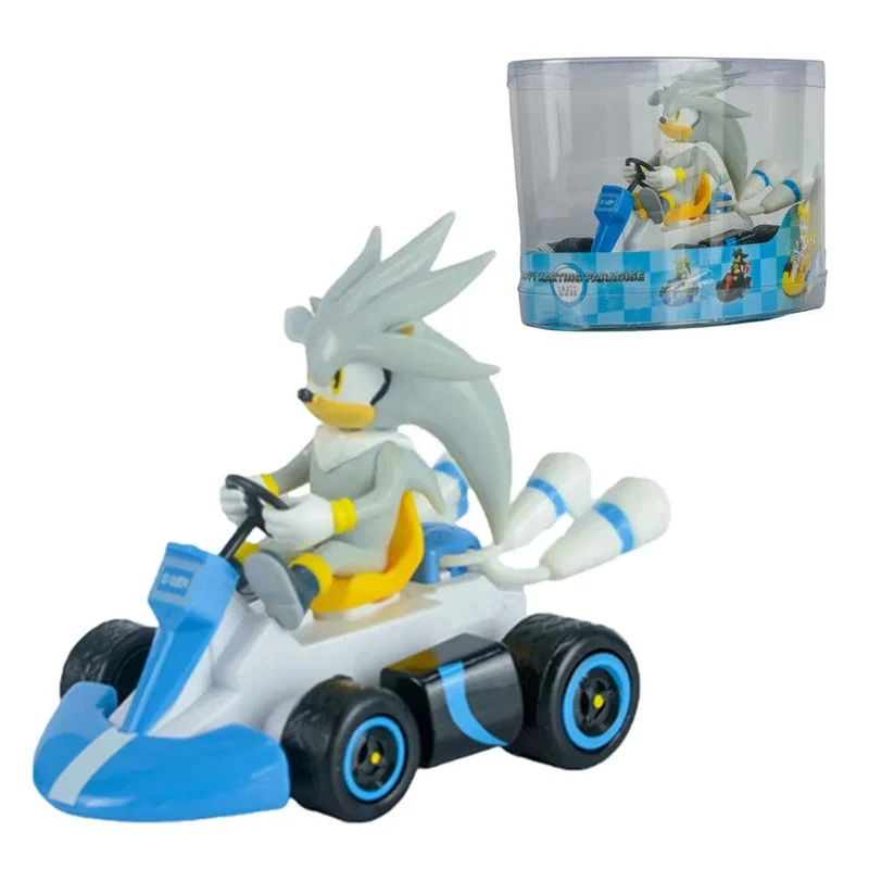 Anime Sonic the Hedgehog Pull Back Auto Cartoon Figur Dekoration Desktop Modell Kart Kinder Spielzeug Wohnkultur Kinder Geschenk Party