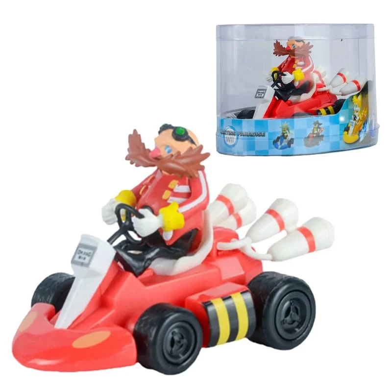 Anime Sonic the Hedgehog Pull Back Auto Cartoon Figur Dekoration Desktop Modell Kart Kinder Spielzeug Wohnkultur Kinder Geschenk Party