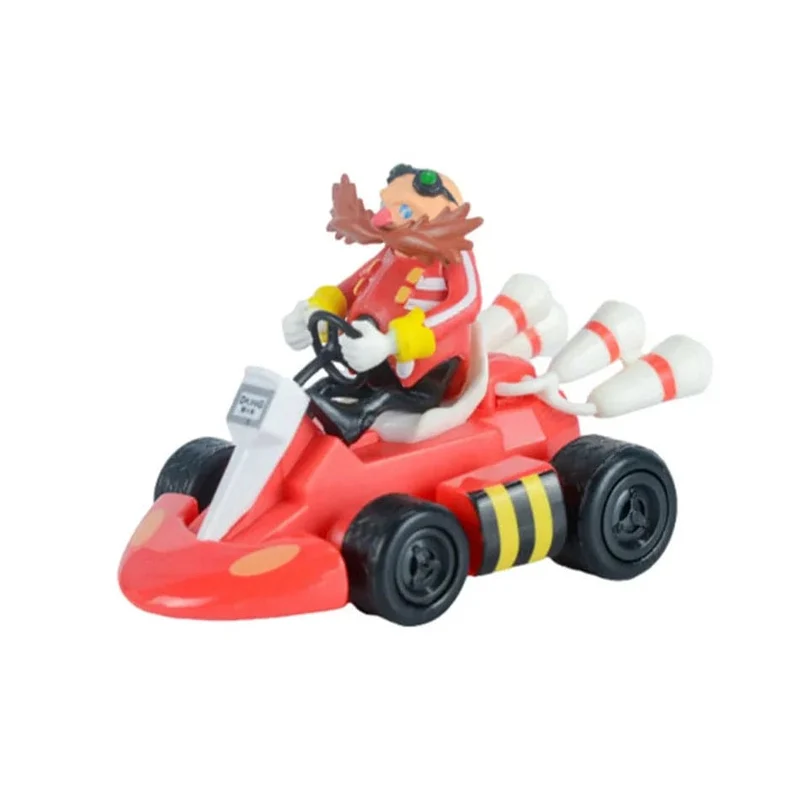 Anime Sonic the Hedgehog Pull Back Auto Cartoon Figur Dekoration Desktop Modell Kart Kinder Spielzeug Wohnkultur Kinder Geschenk Party