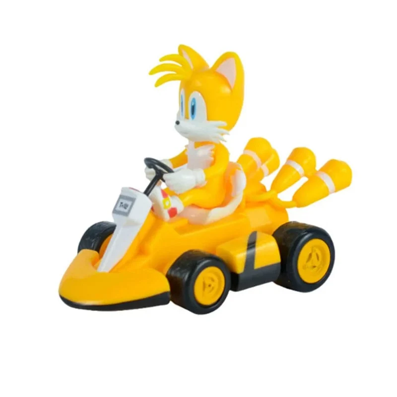 Anime Sonic the Hedgehog Pull Back Auto Cartoon Figur Dekoration Desktop Modell Kart Kinder Spielzeug Wohnkultur Kinder Geschenk Party