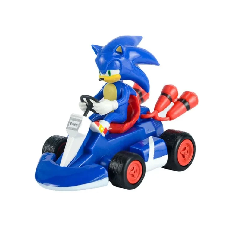 Anime Sonic the Hedgehog Pull Back Auto Cartoon Figur Dekoration Desktop Modell Kart Kinder Spielzeug Wohnkultur Kinder Geschenk Party