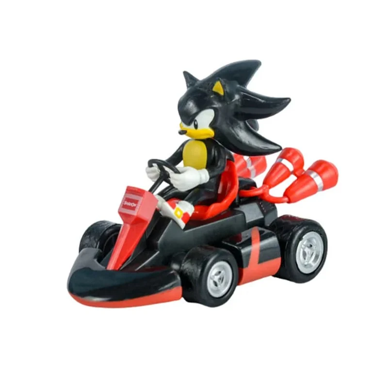 Anime Sonic the Hedgehog Pull Back Auto Cartoon Figur Dekoration Desktop Modell Kart Kinder Spielzeug Wohnkultur Kinder Geschenk Party