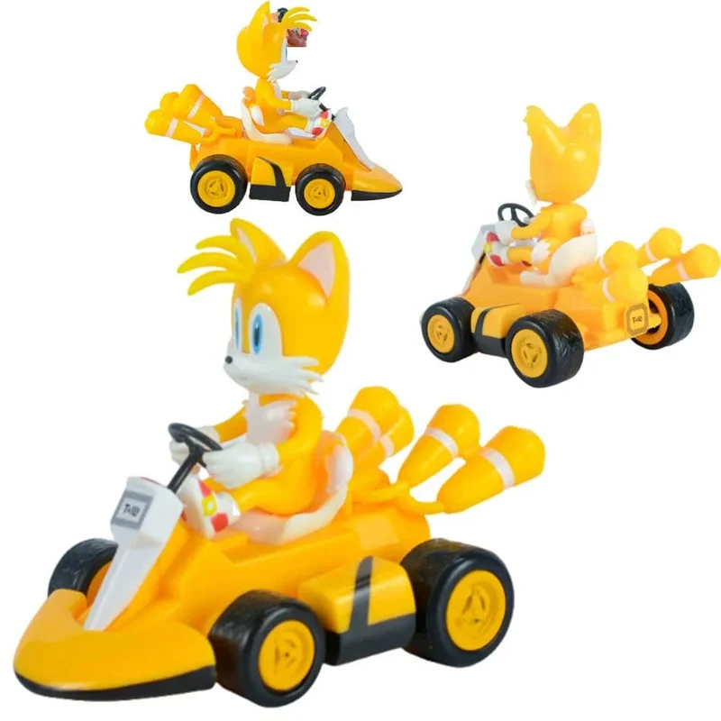 Anime Sonic the Hedgehog Pull Back Auto Cartoon Figur Dekoration Desktop Modell Kart Kinder Spielzeug Wohnkultur Kinder Geschenk Party