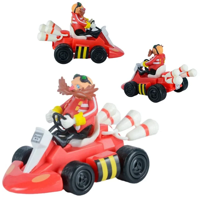 Anime Sonic the Hedgehog Pull Back Auto Cartoon Figur Dekoration Desktop Modell Kart Kinder Spielzeug Wohnkultur Kinder Geschenk Party