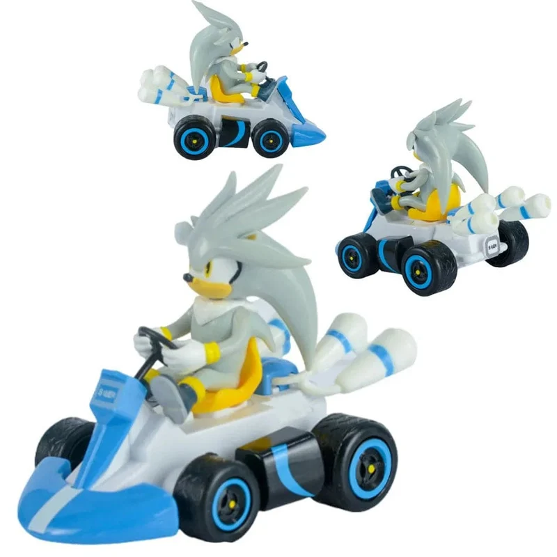 Anime Sonic the Hedgehog Pull Back Auto Cartoon Figur Dekoration Desktop Modell Kart Kinder Spielzeug Wohnkultur Kinder Geschenk Party