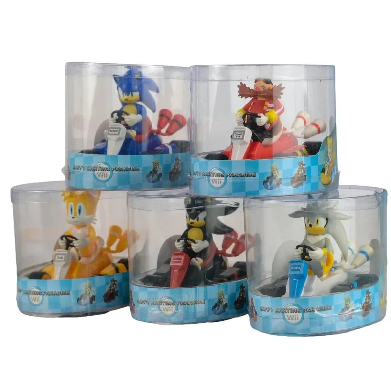 Anime Sonic the Hedgehog Pull Back Auto Cartoon Figur Dekoration Desktop Modell Kart Kinder Spielzeug Wohnkultur Kinder Geschenk Party