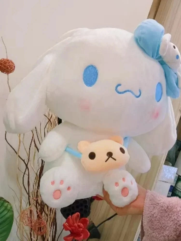Sanrio Kuromi Plüschpuppen 40/50 cm Kawaii My Melody Cinnamoroll Weiche Kuscheltiere Anime Figur Kissen Cartoon Dekor Kinderspielzeug