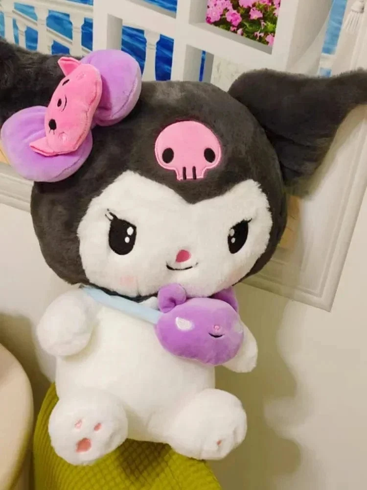 Sanrio Kuromi Plüschpuppen 40/50 cm Kawaii My Melody Cinnamoroll Weiche Kuscheltiere Anime Figur Kissen Cartoon Dekor Kinderspielzeug