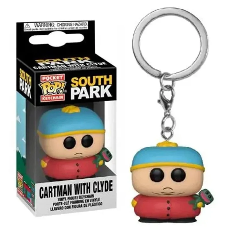Hot Styles Pocket Funko Pop Schlüsselanhänger South Park Kyle Stan Zombie Kenny Cartman PVC Modell Spielzeug für Kinder Geburtstagsgeschenke Spielzeug