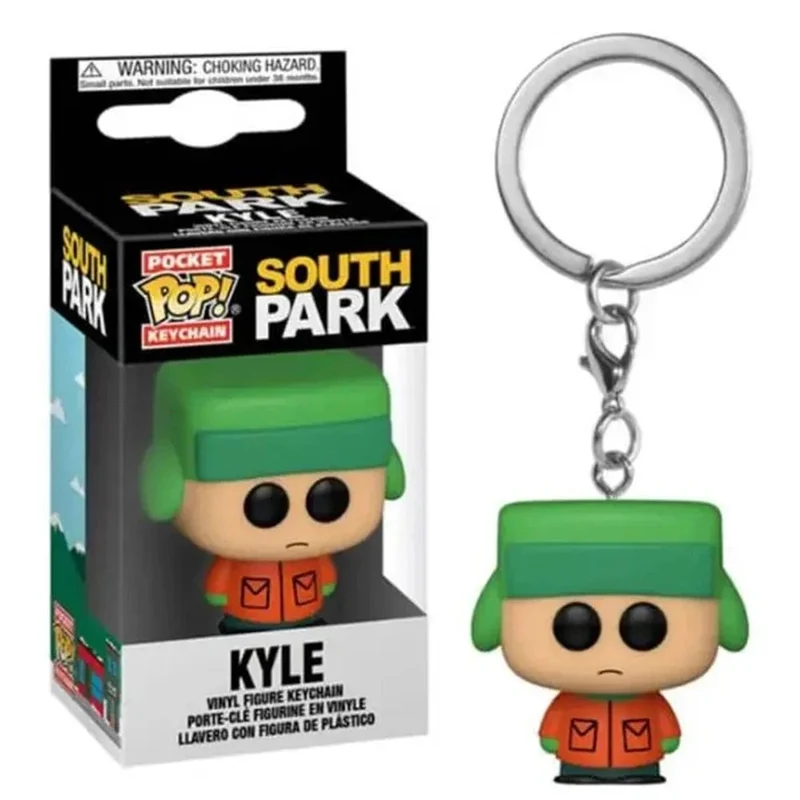 Hot Styles Pocket Funko Pop Schlüsselanhänger South Park Kyle Stan Zombie Kenny Cartman PVC Modell Spielzeug für Kinder Geburtstagsgeschenke Spielzeug