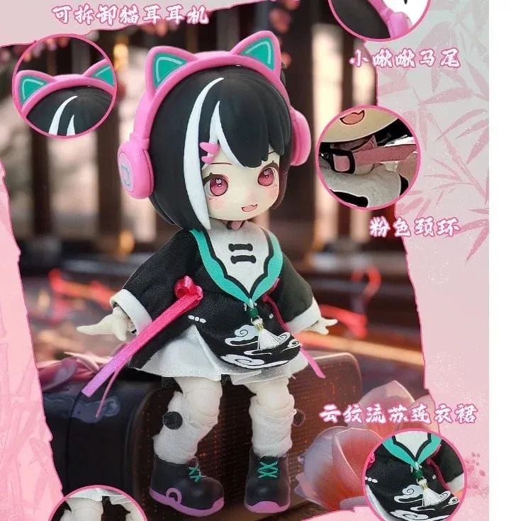 Auf Lager Nagi Beast 3. Generation Dragon Journey Season Series Süße 15cm Puppe Bjd 12-Punkt-Puppe Bewegliches Puppengeschenk