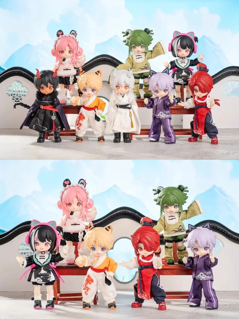Auf Lager Nagi Beast 3. Generation Dragon Journey Season Series Süße 15cm Puppe Bjd 12-Punkt-Puppe Bewegliches Puppengeschenk
