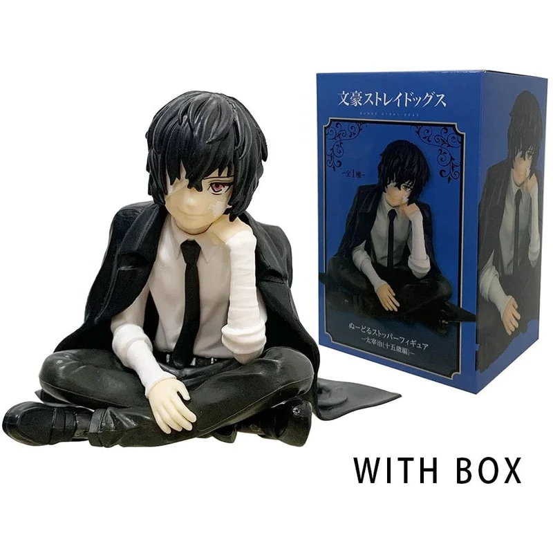 FuRyu Bungo Stray Dogs 12cm Dazai Osamu Noodles Press Figur Japanische Cartoon Figuren Sammlung Niedliche Spielzeuge