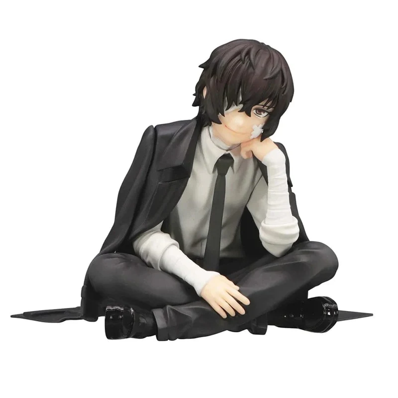 FuRyu Bungo Stray Dogs 12cm Dazai Osamu Noodles Press Figur Japanische Cartoon Figuren Sammlung Niedliche Spielzeuge