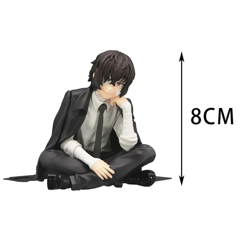 FuRyu Bungo Stray Dogs 12cm Dazai Osamu Noodles Press Figur Japanische Cartoon Figuren Sammlung Niedliche Spielzeuge