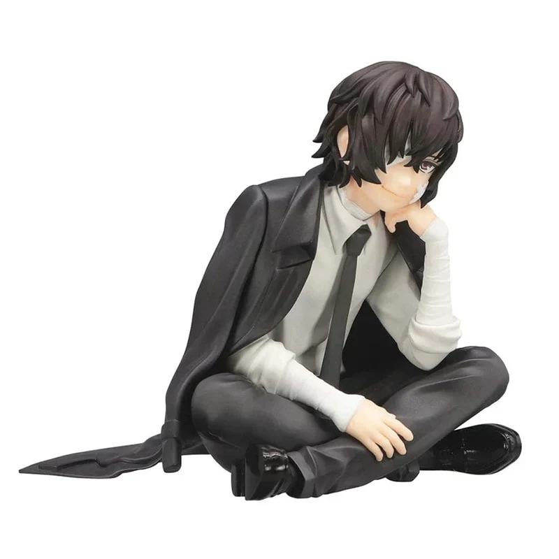 FuRyu Bungo Stray Dogs 12cm Dazai Osamu Noodles Press Figur Japanische Cartoon Figuren Sammlung Niedliche Spielzeuge
