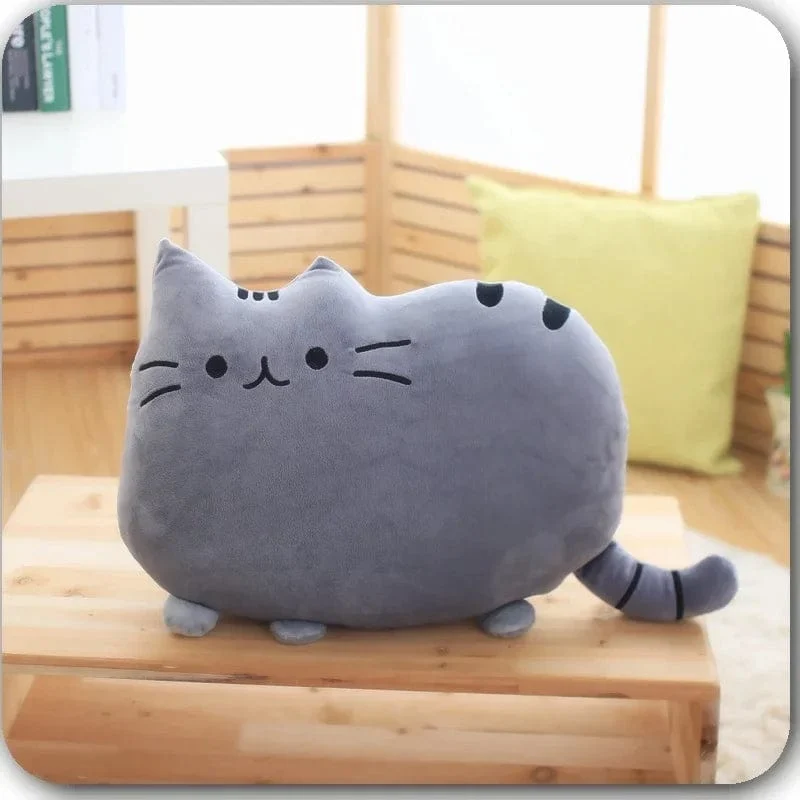 Süßes Keks-Katzen-Kissen, weiches Plüsch, Büro-Nickerchen-Kissen, Spielzeug, gefülltes Pausenbett, Schlafkissen, Heimdekoration, Geschenk, Puppe, Kinder
