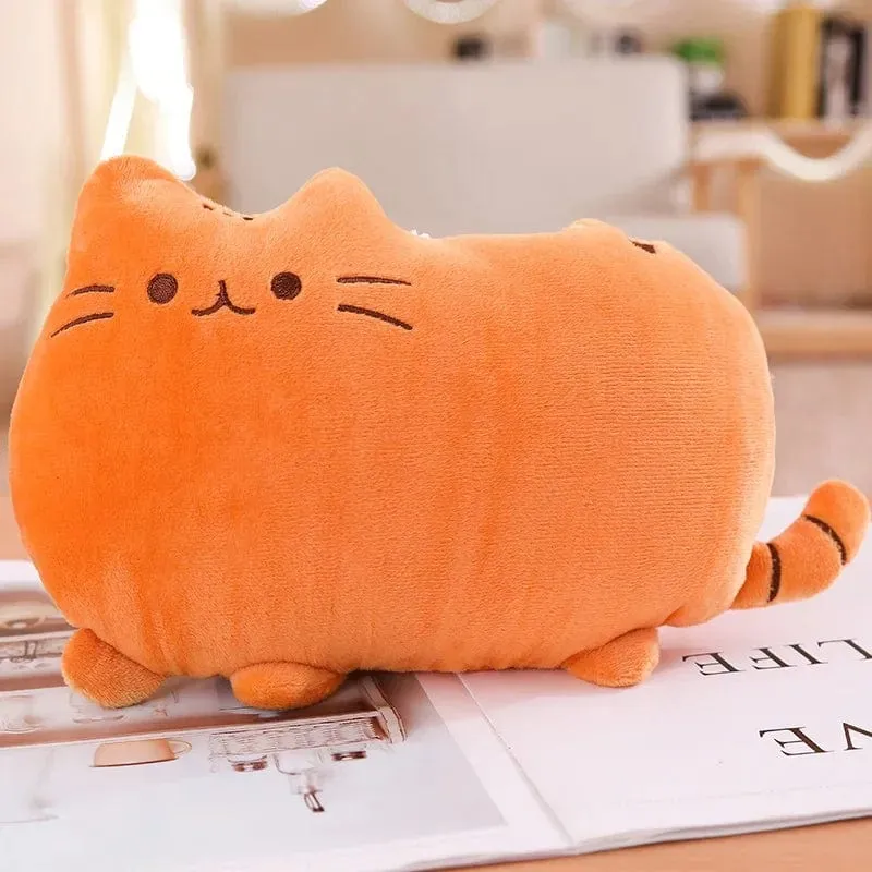 Süßes Keks-Katzen-Kissen, weiches Plüsch, Büro-Nickerchen-Kissen, Spielzeug, gefülltes Pausenbett, Schlafkissen, Heimdekoration, Geschenk, Puppe, Kinder