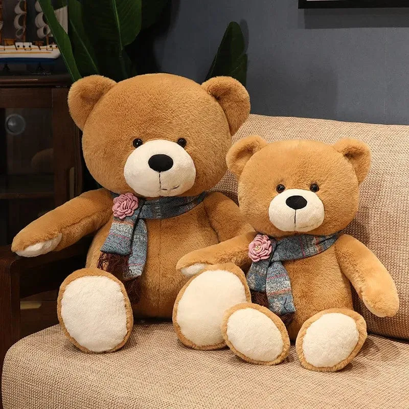 35/50/60CM Süßes klassisches Teddybär-Plüschtier Kawaii Fliege Bär Plüschkissen Gefüllte weiche Puppen für Kinder Mädchen Liebhaber Geschenke