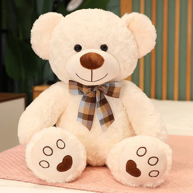 35/50/60CM Süßes klassisches Teddybär-Plüschtier Kawaii Fliege Bär Plüschkissen Gefüllte weiche Puppen für Kinder Mädchen Liebhaber Geschenke