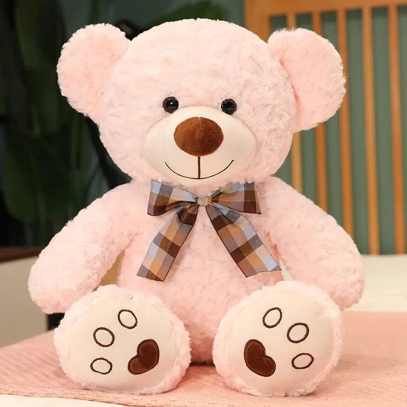 35/50/60CM Süßes klassisches Teddybär-Plüschtier Kawaii Fliege Bär Plüschkissen Gefüllte weiche Puppen für Kinder Mädchen Liebhaber Geschenke
