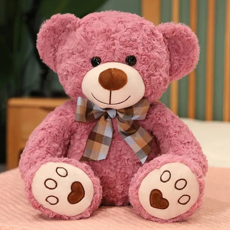 35/50/60CM Süßes klassisches Teddybär-Plüschtier Kawaii Fliege Bär Plüschkissen Gefüllte weiche Puppen für Kinder Mädchen Liebhaber Geschenke