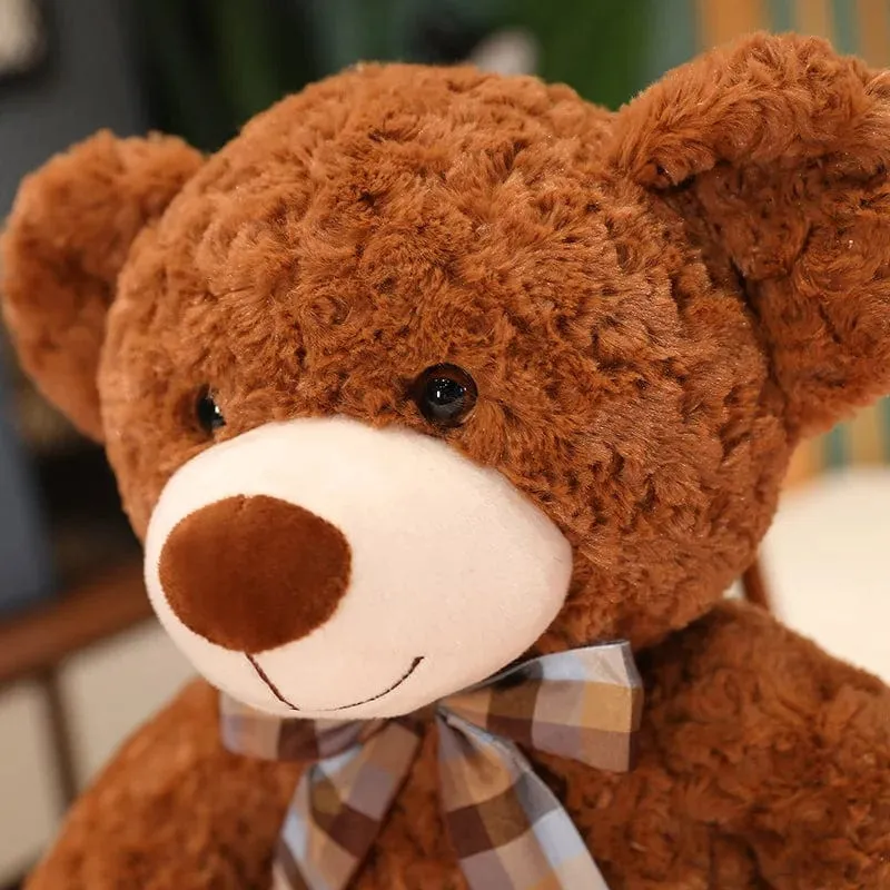 35/50/60CM Süßes klassisches Teddybär-Plüschtier Kawaii Fliege Bär Plüschkissen Gefüllte weiche Puppen für Kinder Mädchen Liebhaber Geschenke