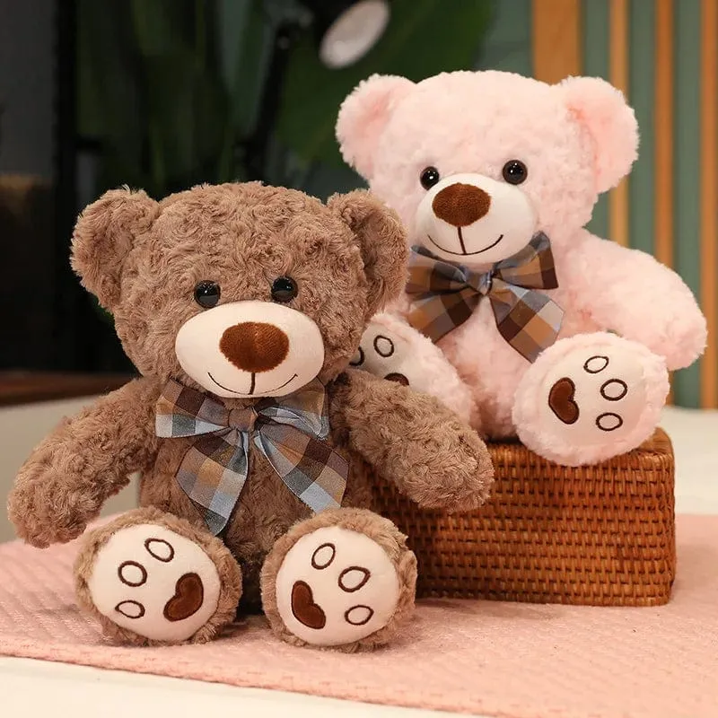 35/50/60CM Süßes klassisches Teddybär-Plüschtier Kawaii Fliege Bär Plüschkissen Gefüllte weiche Puppen für Kinder Mädchen Liebhaber Geschenke