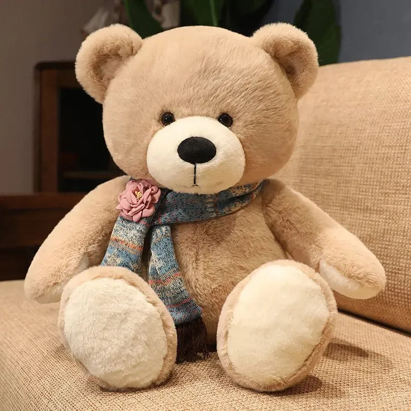 35/50/60CM Süßes klassisches Teddybär-Plüschtier Kawaii Fliege Bär Plüschkissen Gefüllte weiche Puppen für Kinder Mädchen Liebhaber Geschenke