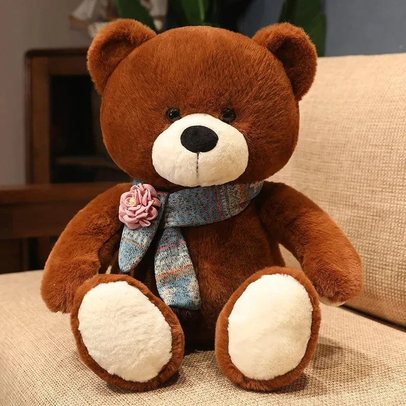 35/50/60CM Süßes klassisches Teddybär-Plüschtier Kawaii Fliege Bär Plüschkissen Gefüllte weiche Puppen für Kinder Mädchen Liebhaber Geschenke