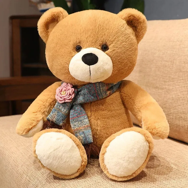 35/50/60CM Süßes klassisches Teddybär-Plüschtier Kawaii Fliege Bär Plüschkissen Gefüllte weiche Puppen für Kinder Mädchen Liebhaber Geschenke