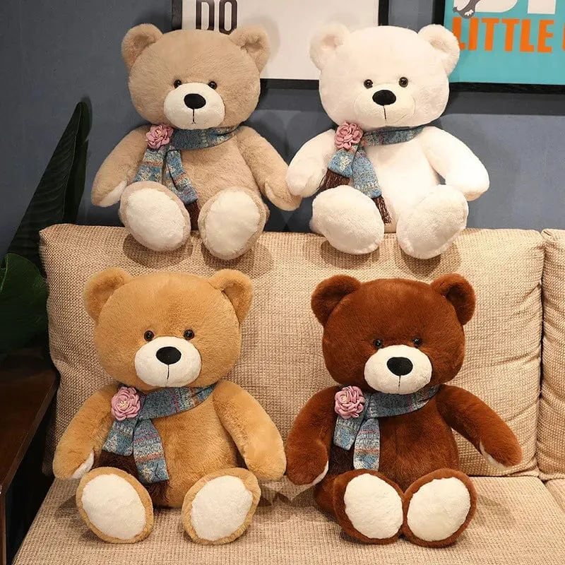 35/50/60CM Süßes klassisches Teddybär-Plüschtier Kawaii Fliege Bär Plüschkissen Gefüllte weiche Puppen für Kinder Mädchen Liebhaber Geschenke