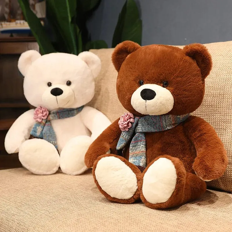 35/50/60CM Süßes klassisches Teddybär-Plüschtier Kawaii Fliege Bär Plüschkissen Gefüllte weiche Puppen für Kinder Mädchen Liebhaber Geschenke