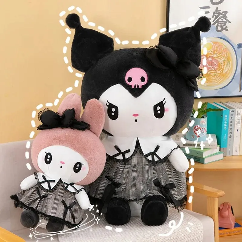 Übergroßes Sanrio Hello Kitty Kuromi Melody Plüschtier, weiches Dekokissen, Plüschpuppen, Kindergeburtstags- und Valentinstagsgeschenk für Mädchen