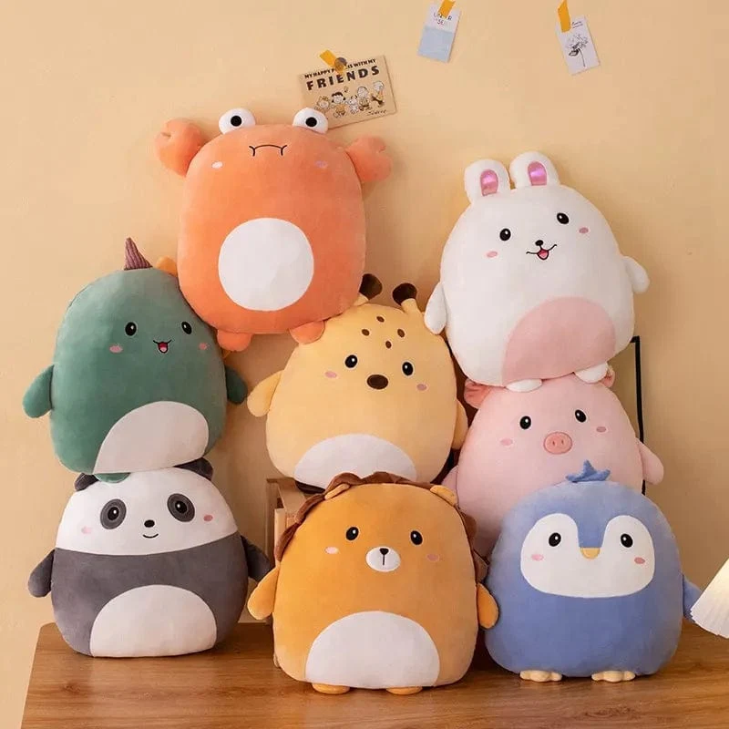40 cm Kuscheliger Squishy Pinguin Schwein Kaninchen Panda Krabbe Kawaii Zoo Tier Plüsch Kissen Weiches Plushie Peluche Puppe Kinder Geburtstagsgeschenk
