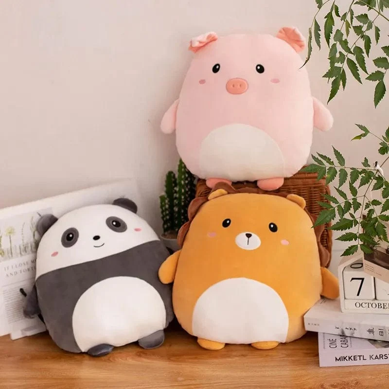 40 cm Kuscheliger Squishy Pinguin Schwein Kaninchen Panda Krabbe Kawaii Zoo Tier Plüsch Kissen Weiches Plushie Peluche Puppe Kinder Geburtstagsgeschenk