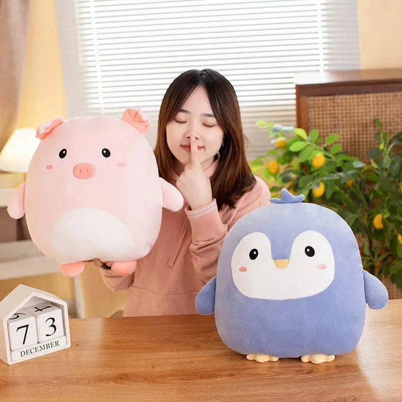 40 cm Kuscheliger Squishy Pinguin Schwein Kaninchen Panda Krabbe Kawaii Zoo Tier Plüsch Kissen Weiches Plushie Peluche Puppe Kinder Geburtstagsgeschenk