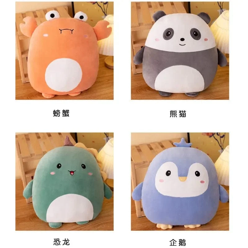 40 cm Kuscheliger Squishy Pinguin Schwein Kaninchen Panda Krabbe Kawaii Zoo Tier Plüsch Kissen Weiches Plushie Peluche Puppe Kinder Geburtstagsgeschenk