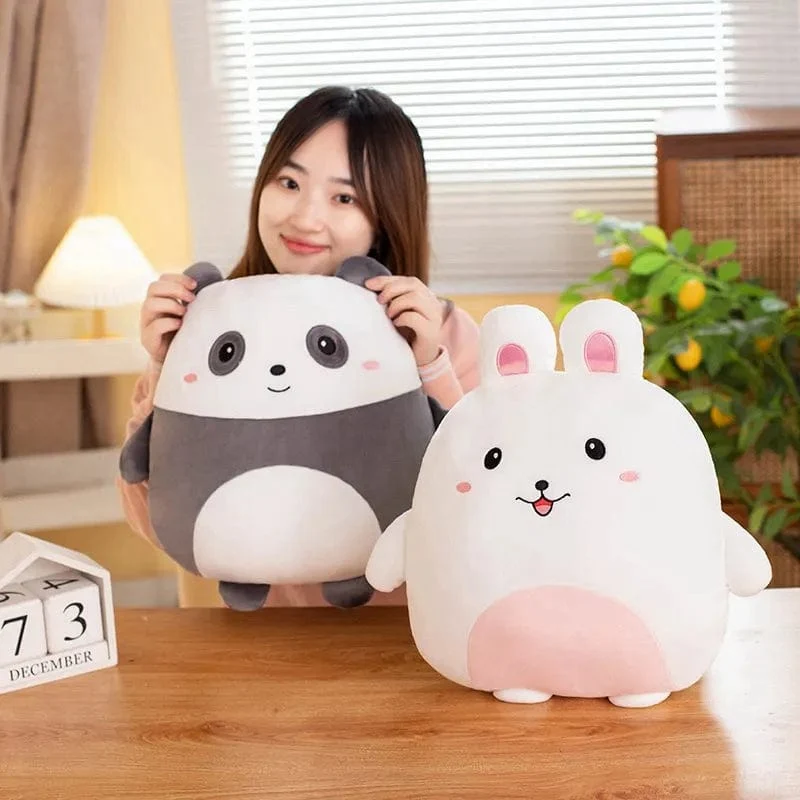40 cm Kuscheliger Squishy Pinguin Schwein Kaninchen Panda Krabbe Kawaii Zoo Tier Plüsch Kissen Weiches Plushie Peluche Puppe Kinder Geburtstagsgeschenk