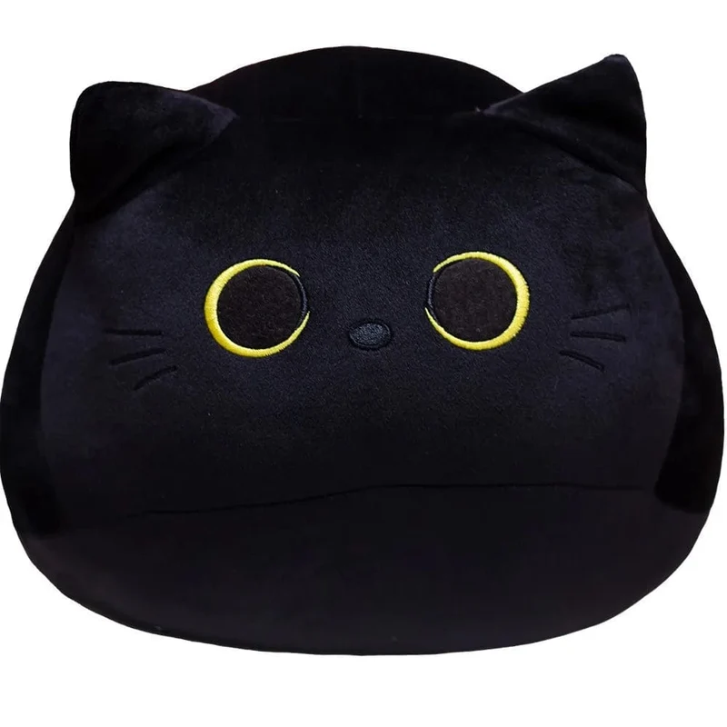 10/30CM Katzenpuppe Kleiner Anhänger Kuschelkissen Kissen Ins Schwarze Katze Plüschtier Puppe für Mädchen Geschenk Plushie Stofftiere