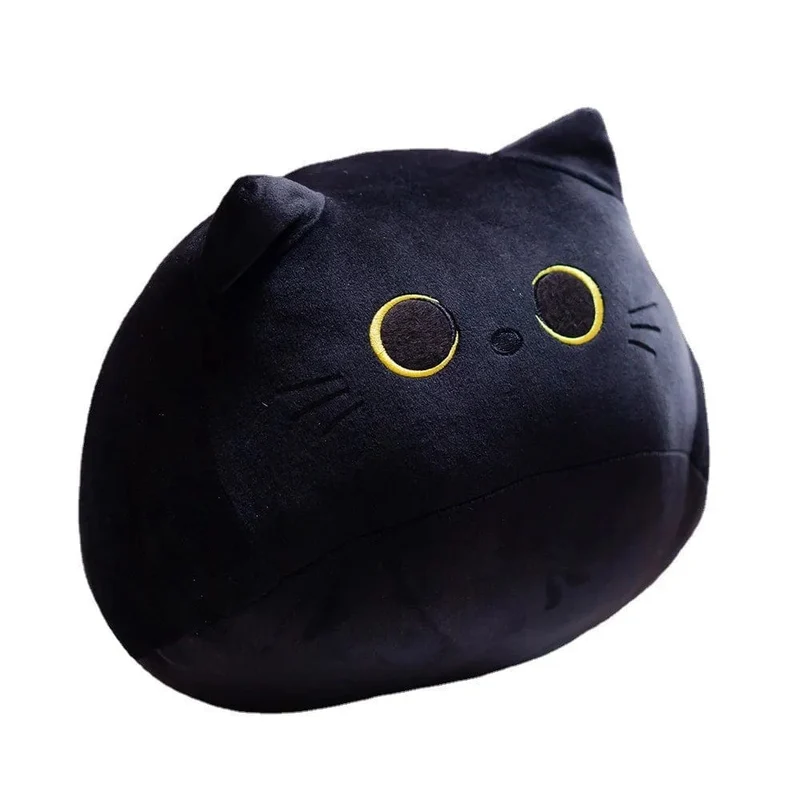 10/30CM Katzenpuppe Kleiner Anhänger Kuschelkissen Kissen Ins Schwarze Katze Plüschtier Puppe für Mädchen Geschenk Plushie Stofftiere